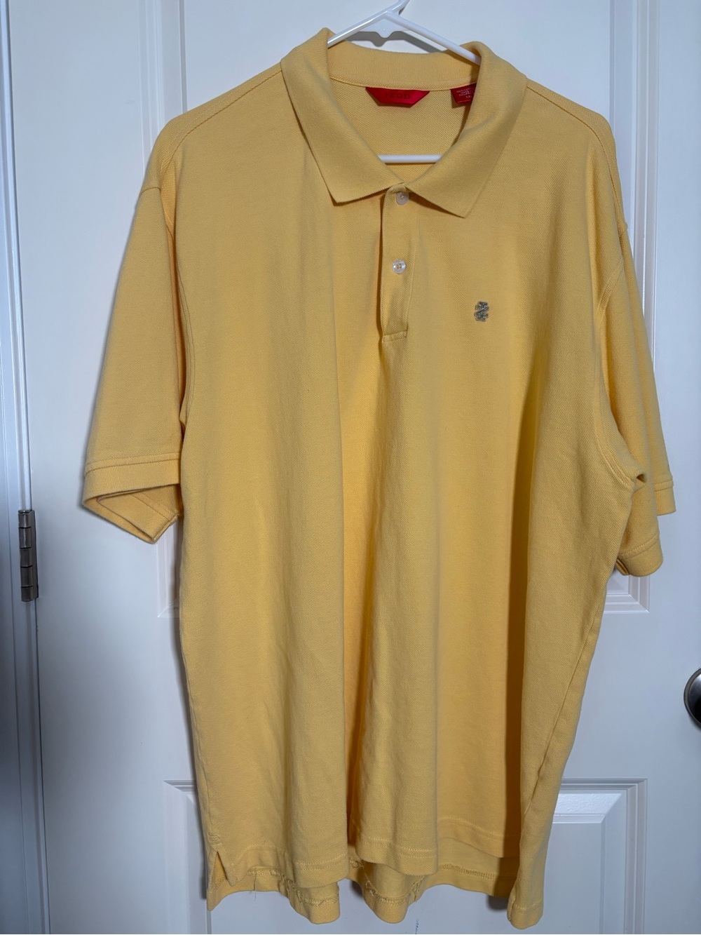 Izod Men's  Yellow Short-Sleeve Polo